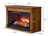 28 inch TV media entertainment center With electric fireplace W1769P213565