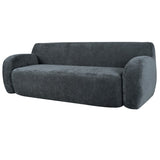 U_Style 81.5" Minimalist Compression Sofa, Curved Design, 3-Seater Casual Sofa for Living Rooms, N711P192002E