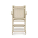 Modern Counter Chair Sleek HDPE Poly Lumber for Dining, Patio, and Garden Comfort B195P198785