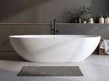 66.9Solid Surface Matte Tub, Solid Surface Soaking Tub, Stone Resin Freestanding Bathtub, Thick 37120229