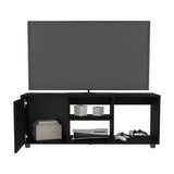 Adel 51" Wide Tv Stand with One Door Cabinet , Four Open Shelves, Cable Management, Living, Tv B200P286983