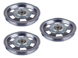 3 Flat Idler Deck Pulleys Fit for Bad Boy ZT Series 48" 50" 60" Deck MZ Series 48" Deck Outlaw 91792858
