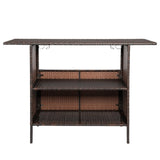 ZNTS Modern Stylish And Beautiful Bar Table Brown Gradient 15049020