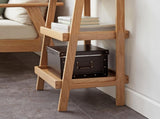 Storage Bench, 3-Tier Beech Wood Shoe Rack for Entryway, Premium Storage Organizer for Bathroom, 96916004