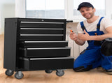 6-Drawer Rolling Tool Chest Cabinet, Large Capacity Metal Tool Box with Wheels and Locking, Roll W3037P242001
