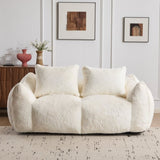 Giant Bean Bag Couch for Adults, Ultra Soft Fluffy Loveseat Bean Bag Sofa, Oversized Chase Lounge 23011521