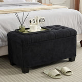 Storage Ottoman Bench, Foot Rest with Legs, 16 x 30 x 16.1 Inches, End of Bed Bench, Storage Chest, W2725P220187