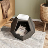 ZNTS 25.98'' Modern Pet Furniture Cat Carrier, Sofa Side Table, Planter MDF Multifunctional Furniture, W757P164914