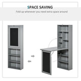 Wall Mount Desk Cabinet-Grey 24040342