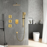 Shower System with Shower Head, Hand Shower, Slide Bar, Bodysprays, Shower Arm, Hose, Valve Trim, W928105126