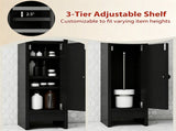 Slim Freestanding Bathroom Storage Cabinet, Narrow Floor Organizer with Open Shelves & Adjustable 29422752