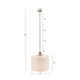Metal Pendant with Drum Shade B03596560