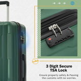 2 Piece Luggage Set with Bags Expanable Spinner Wheels ABS Lightweight Suitcase with TSA Lock N732P198745F
