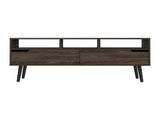 New Haven 2-Drawer 3-Shelf TV Stand Dark Walnut B06280178