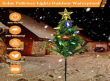 Solar Christmas Pathway Lights for Outdoor Decorations,Outside Christmas Tree Stake 98287799