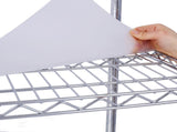 7 Tier Metal Wire Shelving Unit, 2450lbs Heavy Duty Adjustable Storage Rack with Wheels & 34409341