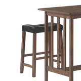 ZNTS Brown 3-Piece Counter Dining Set B062P153720