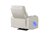 ZNTS Fortuner Modern Style Upholstery Recliner Chair Made with Wood & Massage Function Included-Beige B009P287720