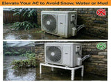 Adjustable Mini Split Ground Stand, 400 lbs Heavy Duty AC Condenser Stand for 900036000 BTU 53186987