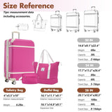 Hardshell Luggage Sets with Bags Lightweight Suitcase Double Spinner Wheels with TSA Lock ,Single N732P193485H