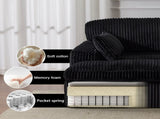 Double Chaise Lounge Chair Indoor,Oversized Upholstered Sleeper Cloud Couch,Deep Seat Luxury Sofa 36926100