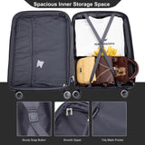 Expandable Hardshell Suitcase Double Spinner Wheels PP Luggage Sets Lightweight Durable Suitcase W284113621