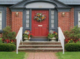 Handrails for Outdoor Steps, Iron Handrail Fits 3 Step, Transitional Handrail with Installation Kit, 75309135
