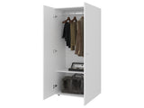 Armoire 66.9" H, 2 Doors, 2 Shelves, White - Bedroom B097P395870