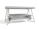 3-in-1 Hanging Patio Swing Bed with Adjustable Canopy 3-Seater Supports 600 lbs 45&deg Tilt Canopy W3979P394109