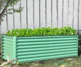 6x3x2ft Galvanized Raised Garden Bed, Outdoor Planter Garden Boxes Large Metal Planter Box for W1859P197925