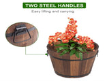 Outdoor Reinforced And Anticorrosive Wooden Pot Set Of Three 35284296
