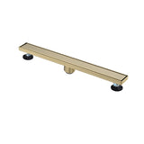 24 Inches Linear Shower Drain, Included Hair Strainer and Leveling Feet W928P199151