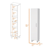 Storage Cabinet Buccan, Laundry, White Finish B092123126