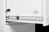 Filing Cabinet Lateral File Cabinet 2 Drawer, White Filing with Lock, Locking Metal File W1247P160451