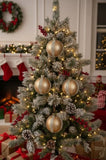 4PCS Set 4.7" Christmas Glass Ball Ornaments Holiday Tree Hanging Decorations Party Decor Supplies 88655594