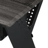 Black Music Desk with Keyboard Tray B062P215485