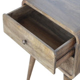 Curved Classic Grey Washed Bedside B182P166523