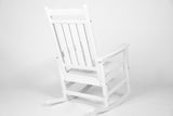 Oversized Rocking Chair with Wood-Texture, Outdoor Rocking Chair for Adults, All Weather Resistant W2103P277202