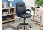 ZNTS Relax Cushioned Office Chair 1pc Black Upholstered Seat back Adjustable Chair Comfort HS00F1680-ID-AHD