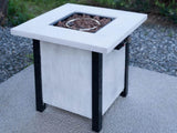 25" H Outdoor Patio Propane Gas Fire Pit Table - 50,000 BTU High-temperature-resistant carving W2691P231712