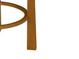 Vera Indoor Wooden Upholstered Barstool, Walnut Finish and Ivory Upholstery, Set of 2 N775P333869W