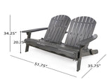 MALIBU ADIRONDACK LOVESEAT 61679.00DGRY