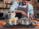 2000W Dual Burner Electric Hot Plate, 5 Temperature Settings , Portable Countertop Stove 15086821