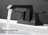 2-Handle Heavy Duty Bathroom with Drain and Supply Kits, Modern Style Lavatory Deck Mounted T3177P277481