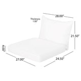 ANTIBES CLUB CHAIR SET, BACK CUSHION AND SEAT CUSHION, TEAL, SET OF 2, N775P270382W