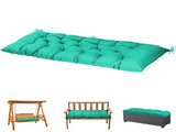 Outdoor Bench Cushion, 60 20 4 Inch, Tufted Waterproof Swing Cushion with Ties, for Patio Bench 56219919