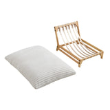 Accent Armless Lazy Sofa, Casual Single Sofa, Corduroy Fabric, For Living Room And Bedroom , With W876P304516