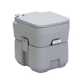 ZNTS Portable Toilet With 5.3 Gallon Waste Tank and Carry Bag, Porta Potty for RV Boat Camping, Gray W2181P148123