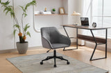 ZNTS Velvet Office Desk Chair, Modern Home Desk Chair with Wheels , Vanity Chairs for Living Room, W2725P190513