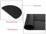 3x 4.5x 1/2" Beauty Salon Semicircle Anti-fatigue Salon Mat Black 42550201